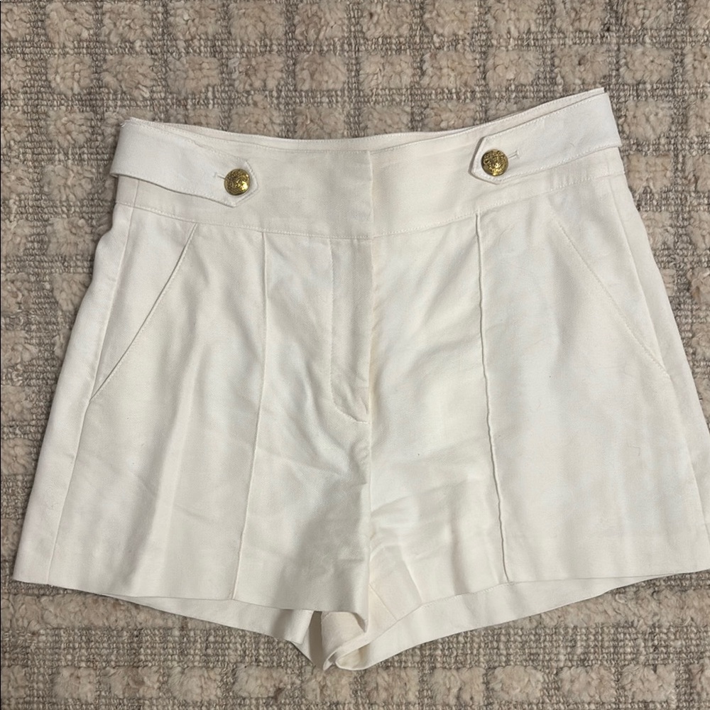 Veronica Beard Runo Linen Shorts